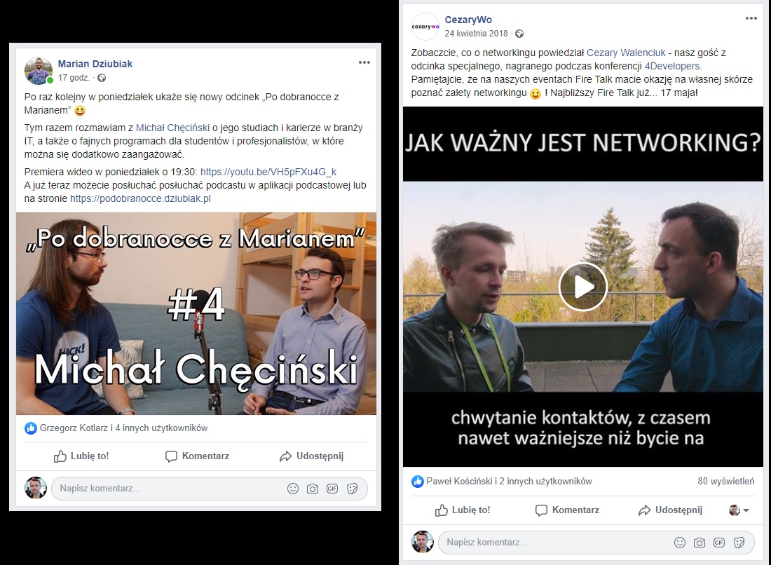 Podcasty Facebook